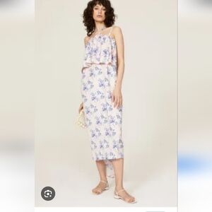 Osman Yousefzada loral Print Asymetric Dress. Size L